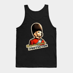 Golden Retriever Queen's guard Tank Top